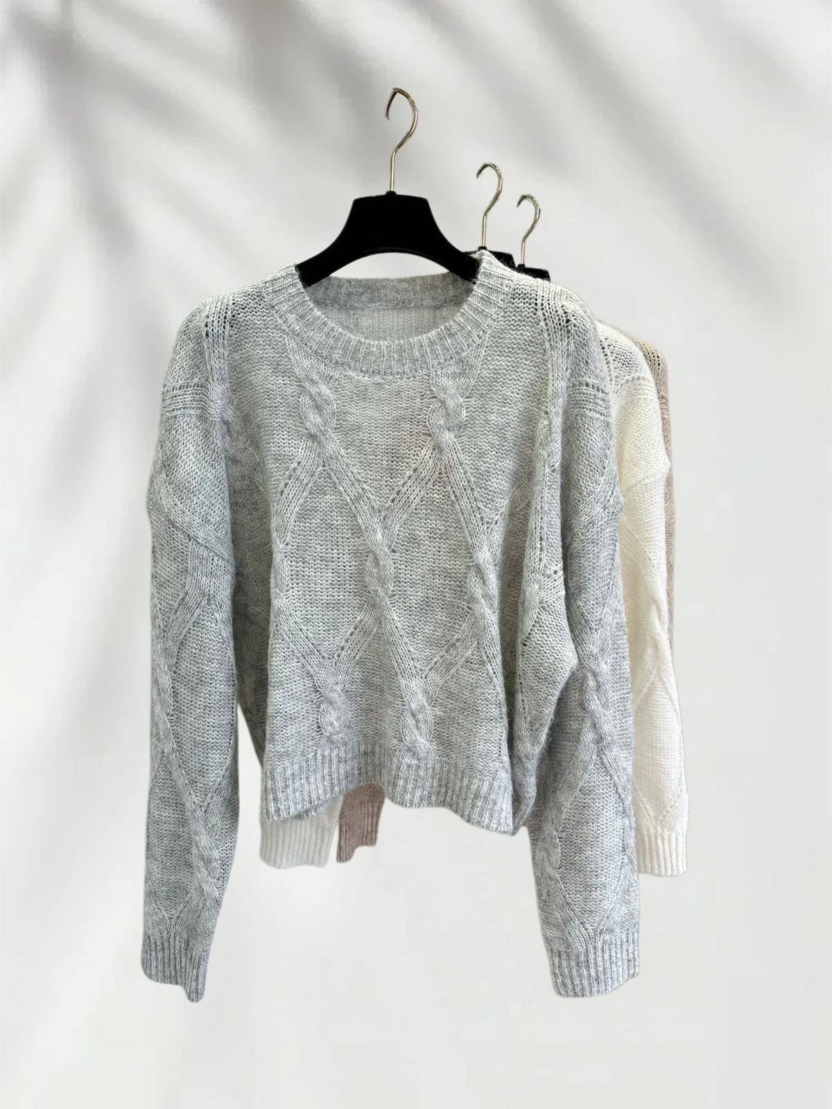 Women's Soft Fluffy Knit Pullover Sweater With Comfortable Stretch Fit