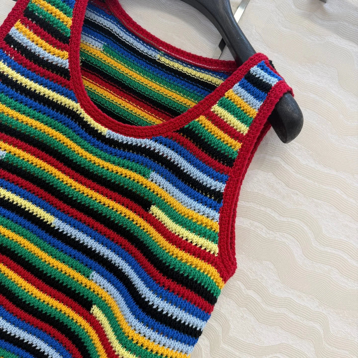 Women's Bohemian Knit Tank Top With Tassel Detail Loose Fit