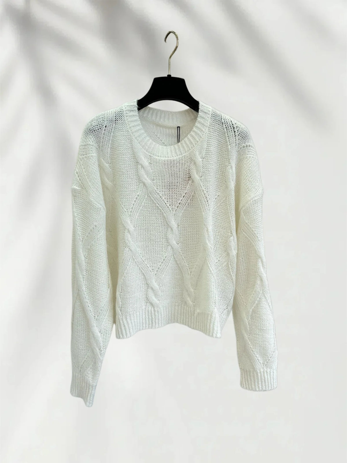 Women's Soft Fluffy Knit Pullover Sweater With Comfortable Stretch Fit