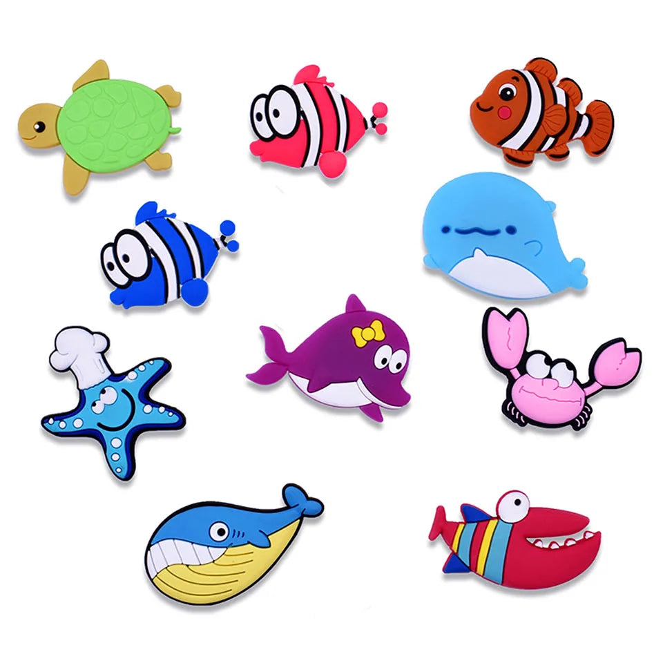 Cartoon Fridge Magnets For Kids Vegetable Fruit Animal Kitchen Decor