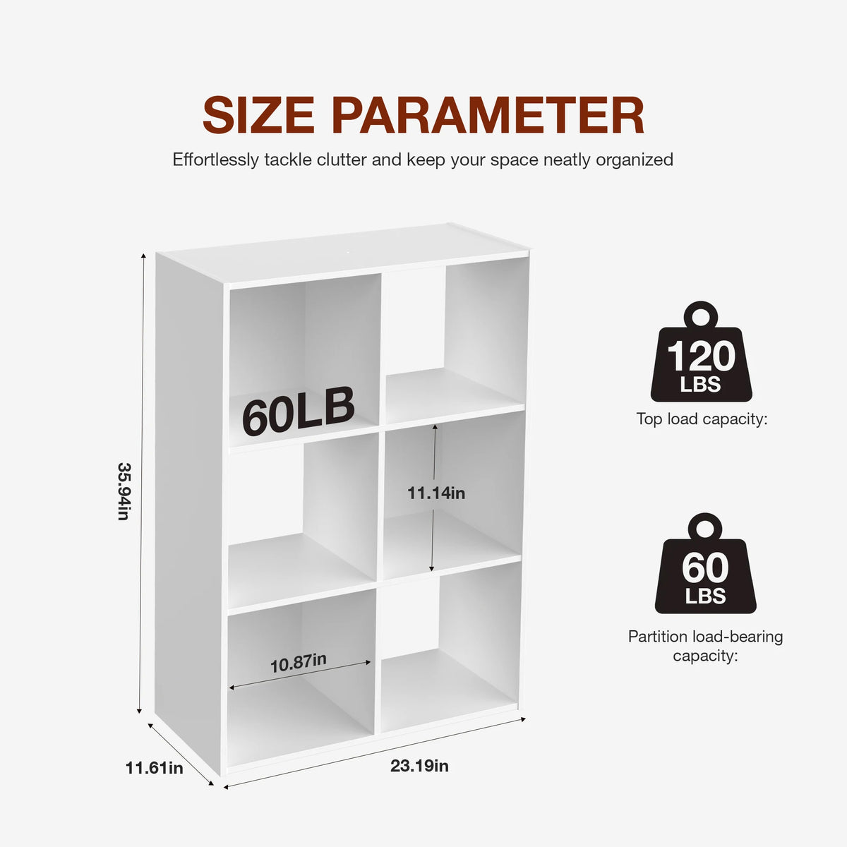 JHK Modern Wooden Cube Storage Organizer Bookshelf and Bookcase