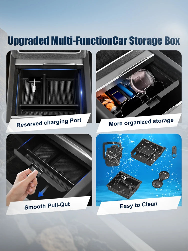Tesla Model Y Juniper Interior Accessories Set With Storage Inserts