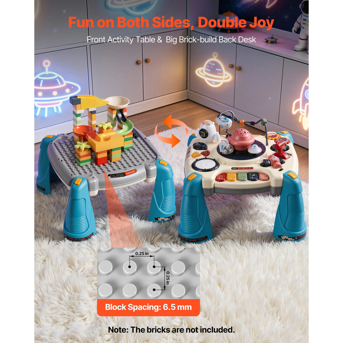 SucceBuy Baby Spacecraft Musical Toy With Star Projector And Sounds