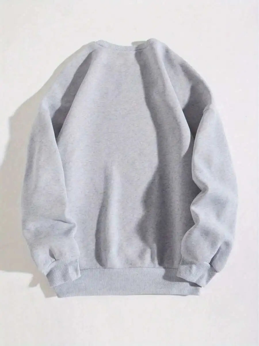 Women's Casual Crew Neck Polka Dot Bow Pullover Sweatshirt