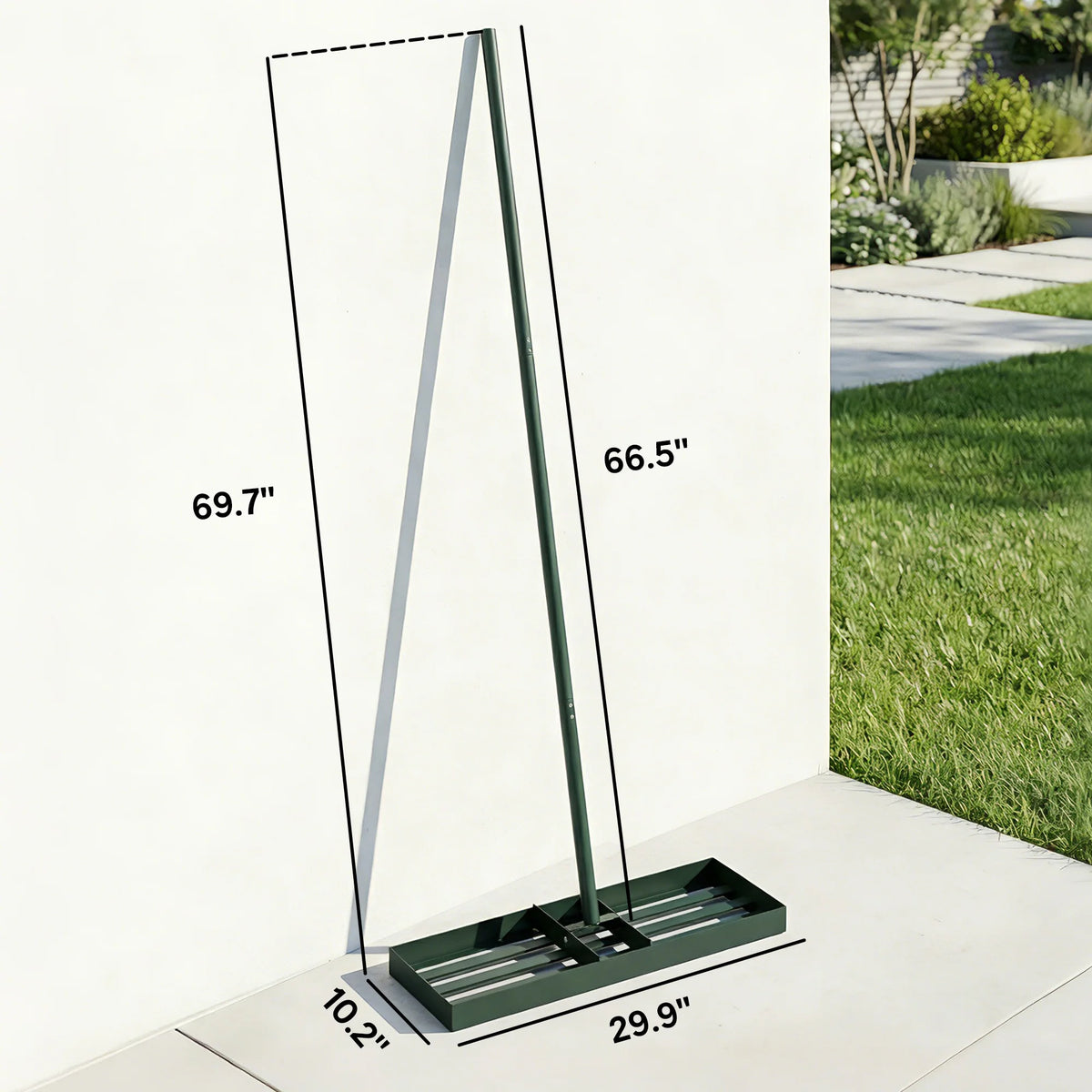 Outsunny Lawn Leveling Rake for Garden and Yard Care