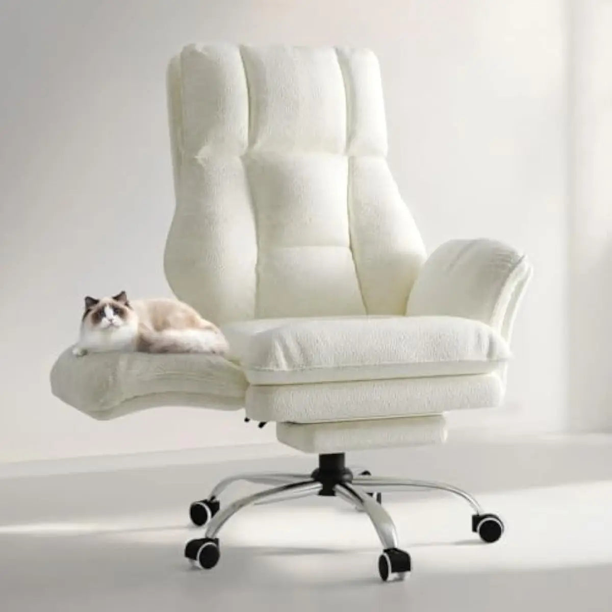 Office Chair Flip Armrests For Pets And Cross Legged Sitting