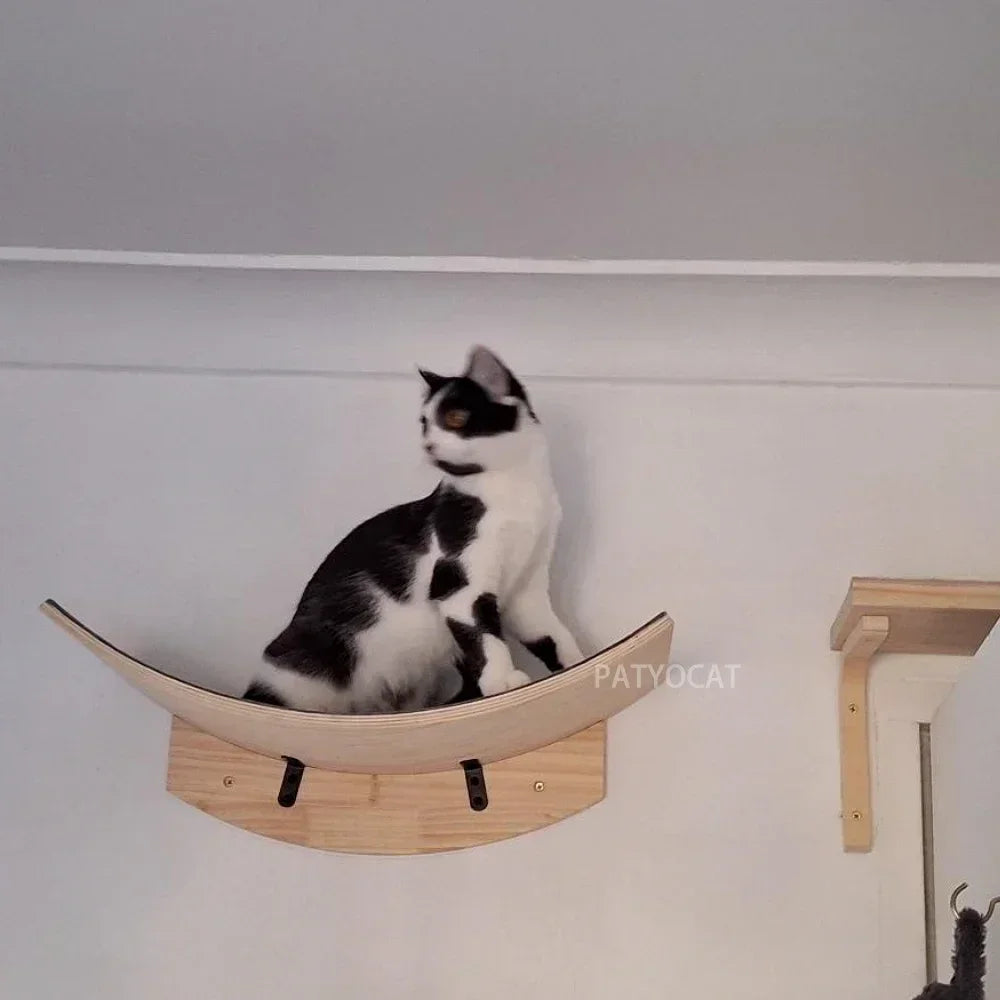 Catails Wall Mounted Cat Hammock Climbing Stairs Scratcher
