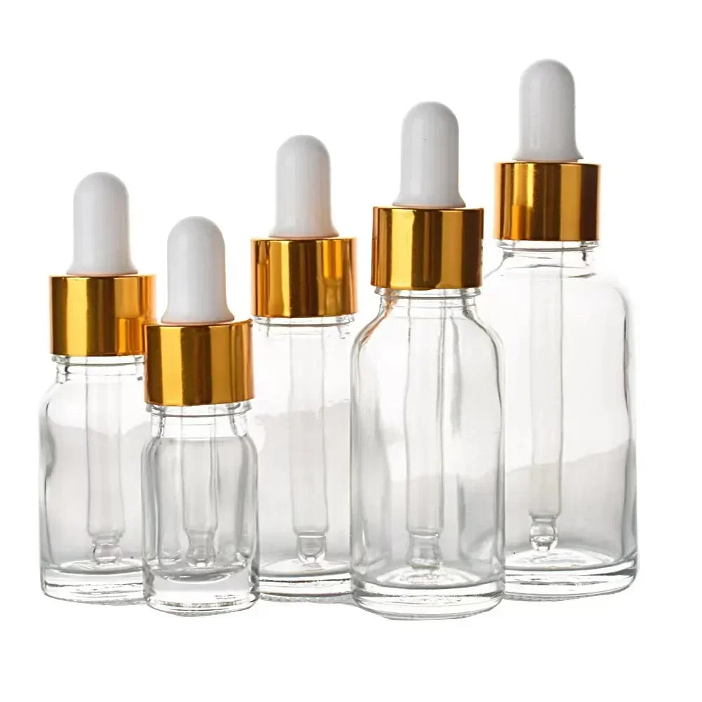 Glass Refillable Essential Oil Dropper Bottles Aromatherapy Storage Set