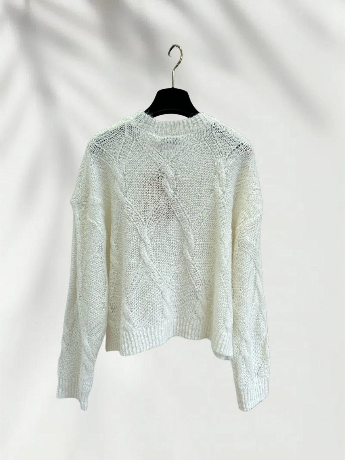 Women's Soft Fluffy Knit Pullover Sweater With Comfortable Stretch Fit