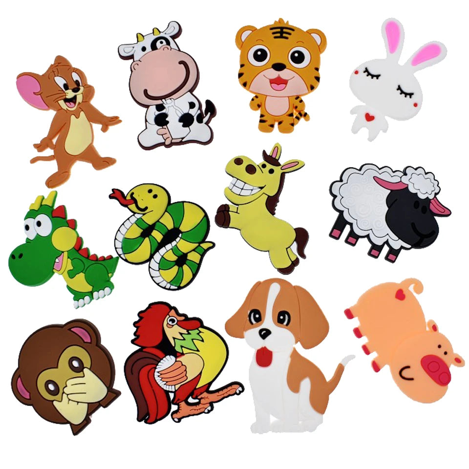 Cartoon Fridge Magnets For Kids Vegetable Fruit Animal Kitchen Decor