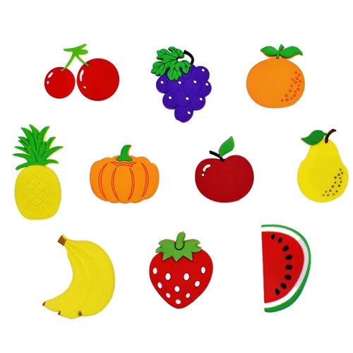 Cartoon Fridge Magnets For Kids Vegetable Fruit Animal Kitchen Decor