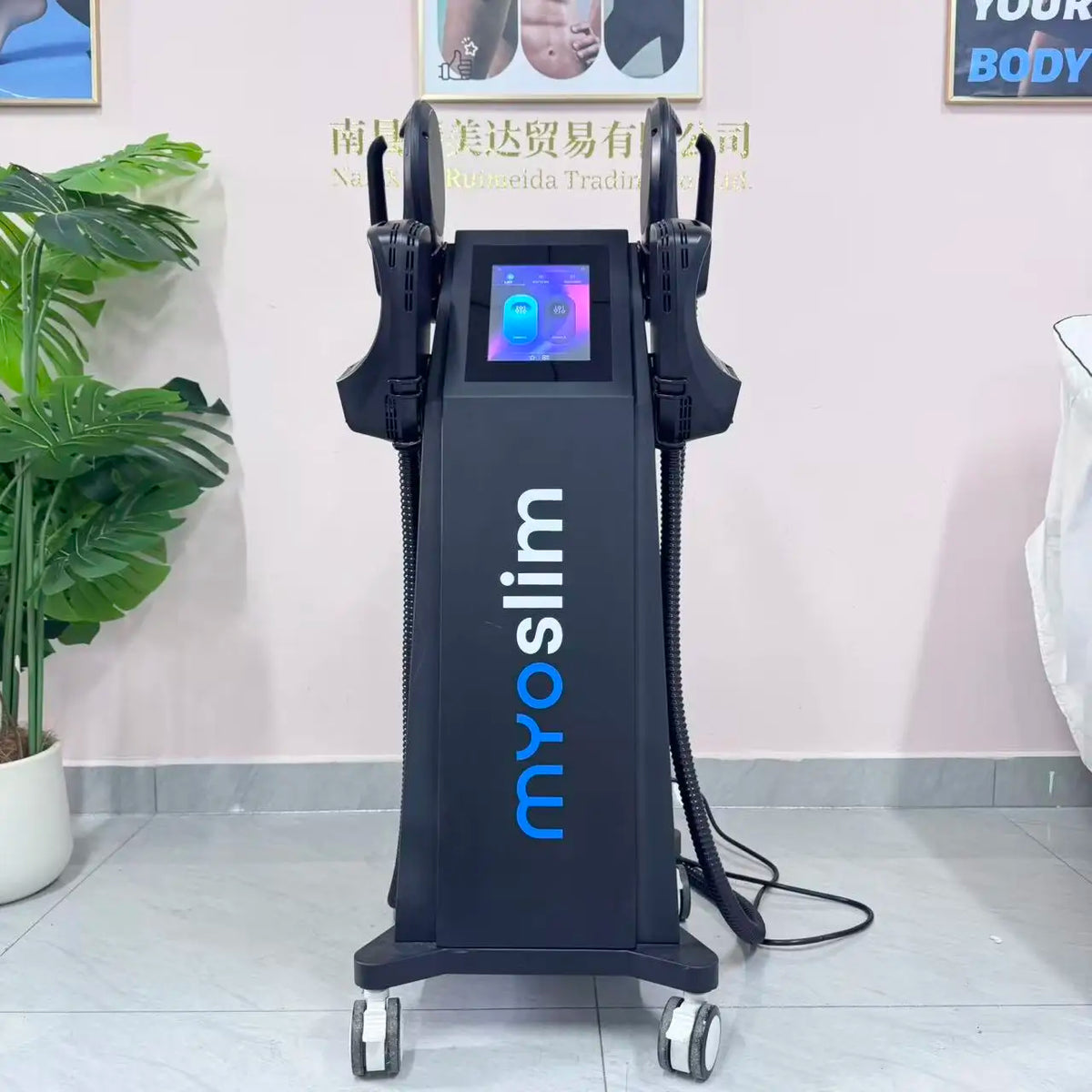 MYOslim 6500W EMS Body Sculpt Machine - Electromagnetic Therapy Fat Slimming Muscle Stimulation for Fitness And Body Shaping