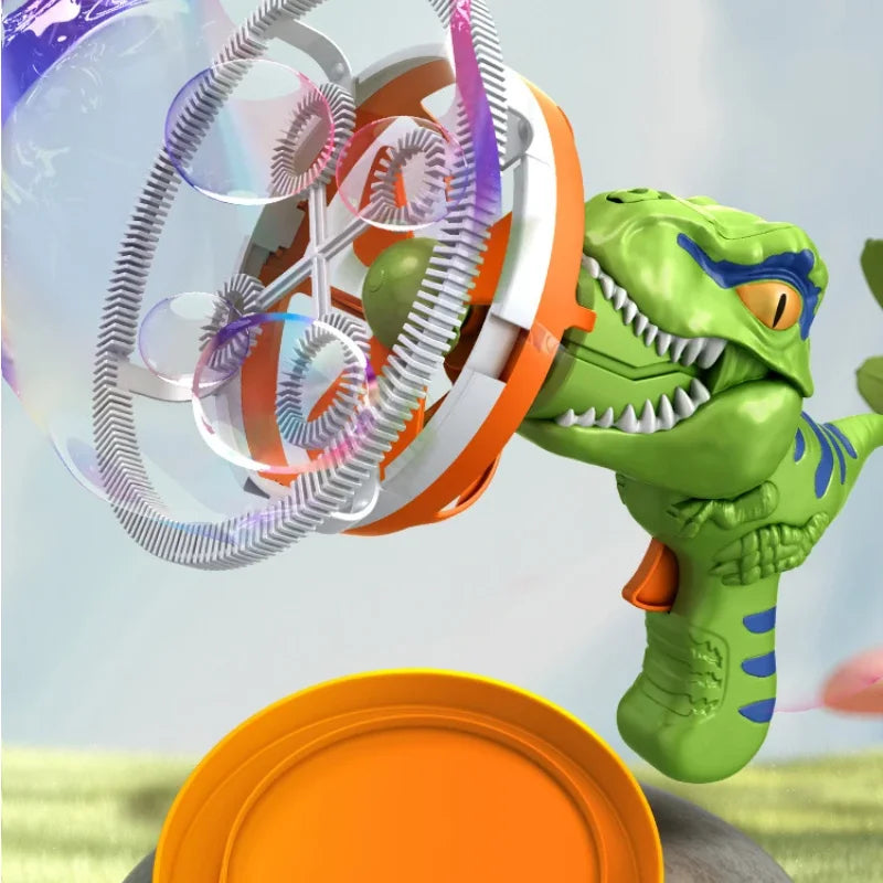Dinosaur Soap Bubble Gun Toy For Kids Outdoor Playtime