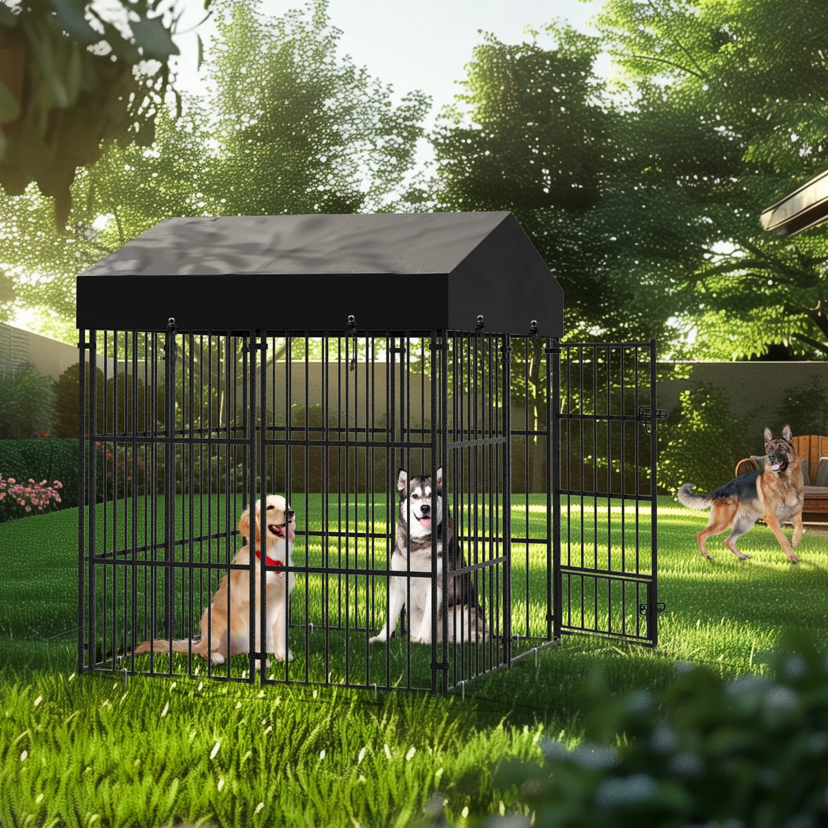 Heavy Duty Outdoor Metal Dog Kennel And Pet Playpen