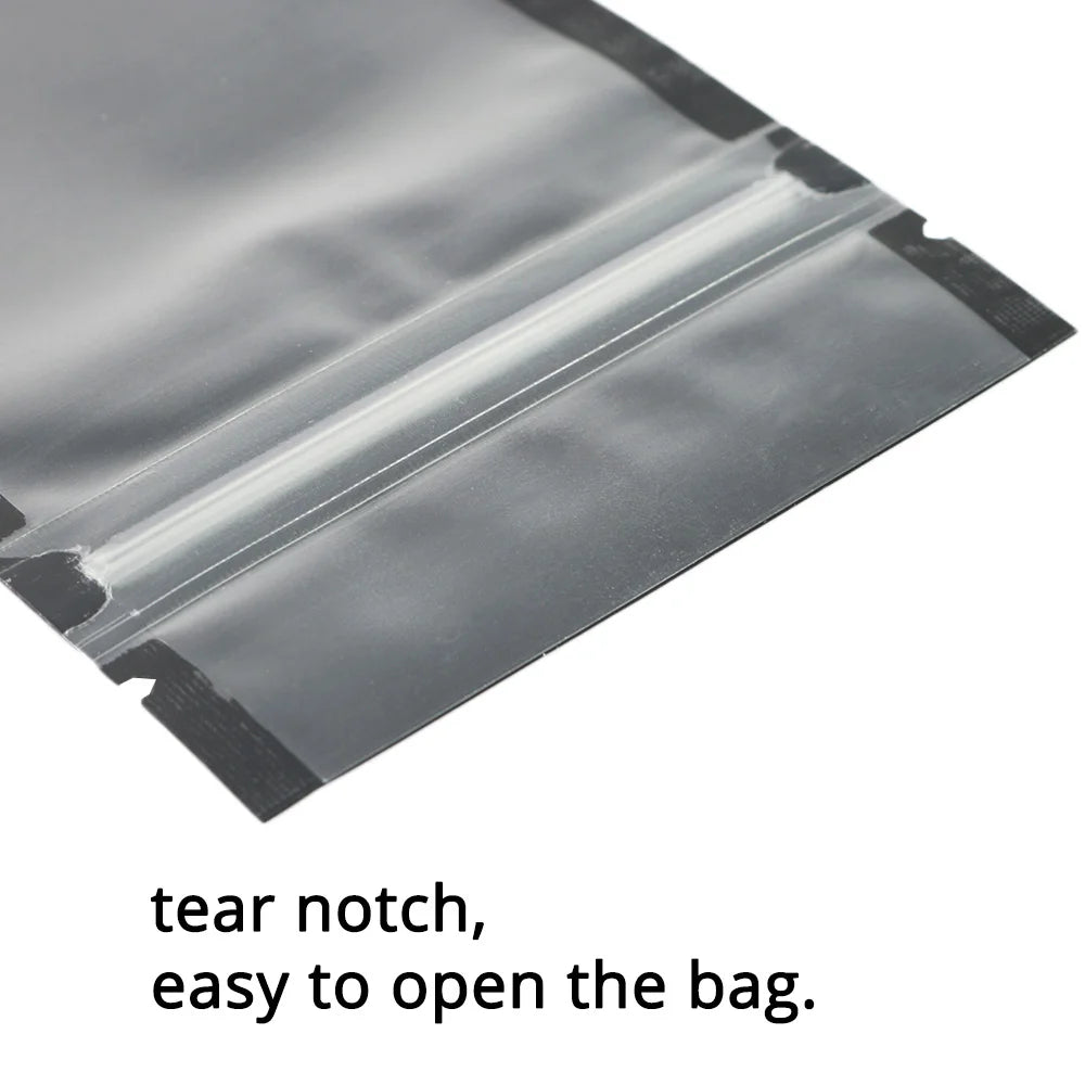 VoluPack Reusable Mylar Flat Ziplock Pouches With Frosted Window