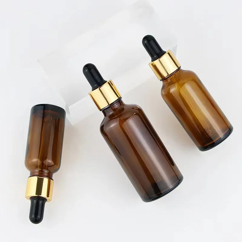 Glass Refillable Essential Oil Dropper Bottles Aromatherapy Storage Set