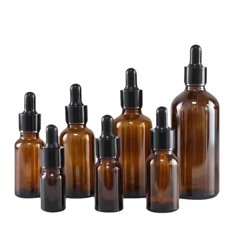 Glass Refillable Essential Oil Dropper Bottles Aromatherapy Storage Set