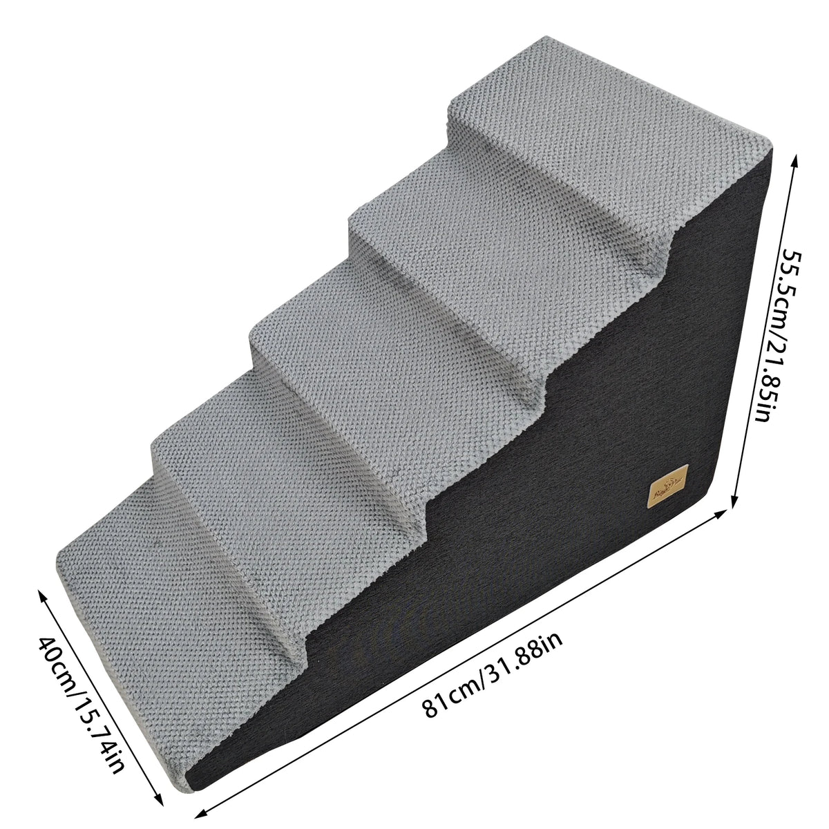 Foam Dog Stairs for Beds and Sofas with Washable Cover