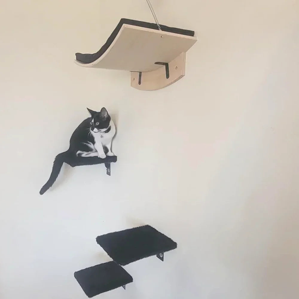 Catails Wall Mounted Cat Tree Hammock Scratcher Climbing Playground