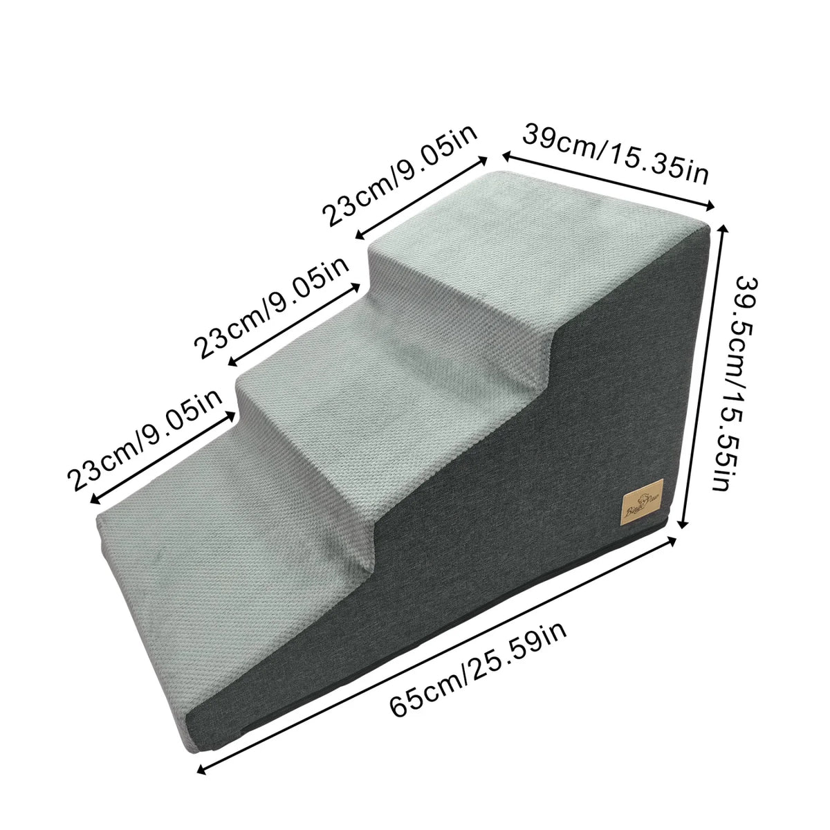 Foam Dog Stairs for Beds and Sofas with Washable Cover