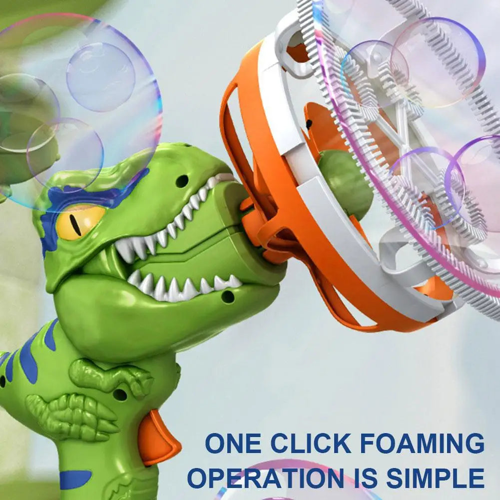 Dinosaur Soap Bubble Gun Toy For Kids Outdoor Playtime