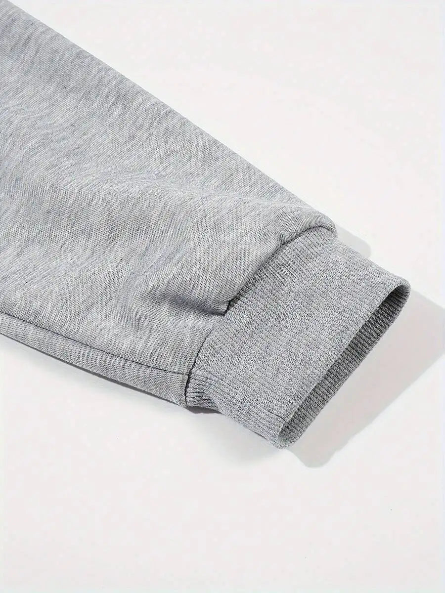 Women's Distressed Crew Neck Cotton Pullover Sweatshirt For Casual Wear