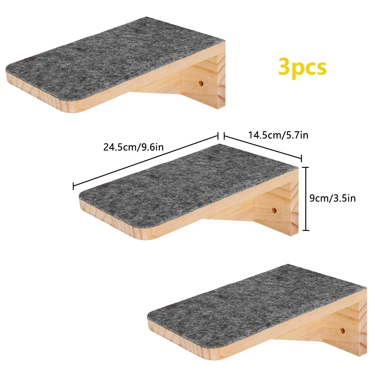 Catails Wall Mounted Cat Hammock Climbing Stairs Scratcher