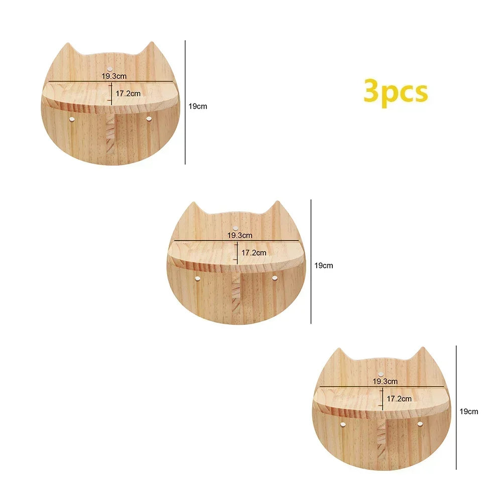 Catails Wall Mounted Cat Hammock Climbing Stairs Scratcher