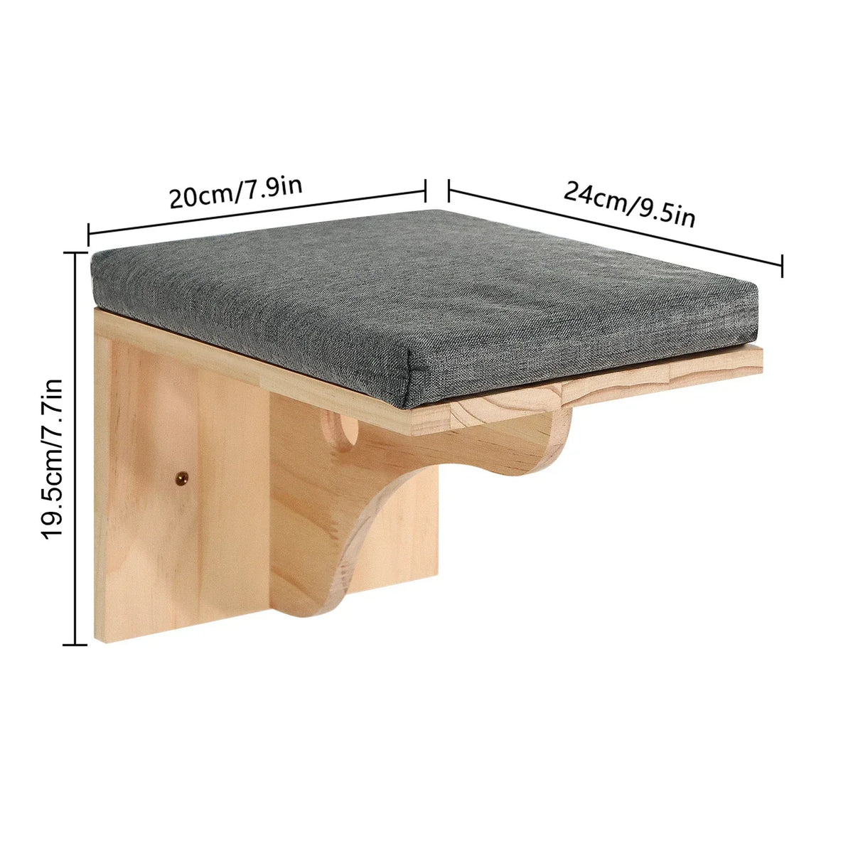 Catails Wall Mounted Cat Tree Hammock Scratcher Climbing Playground