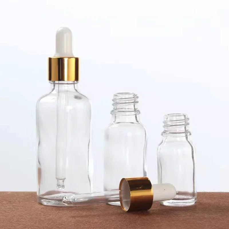 Glass Refillable Essential Oil Dropper Bottles Aromatherapy Storage Set