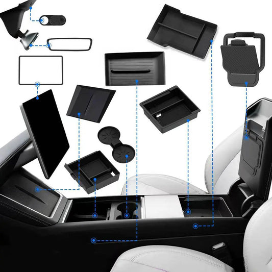 Tesla Model Y Juniper Interior Accessories Set With Storage Inserts