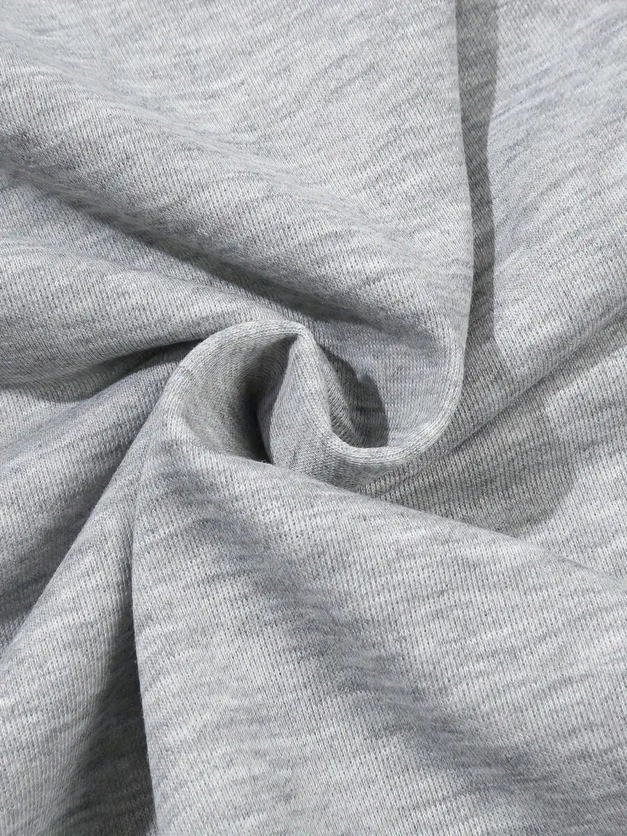 Women's Distressed Crew Neck Cotton Pullover Sweatshirt For Casual Wear