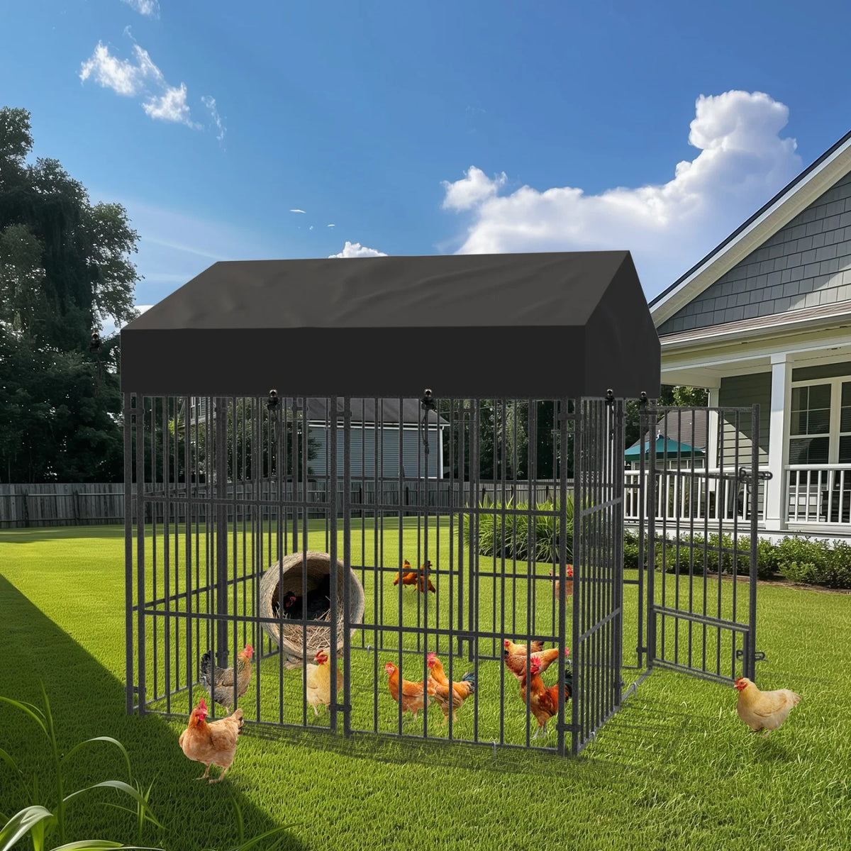 Heavy Duty Outdoor Metal Dog Kennel And Pet Playpen