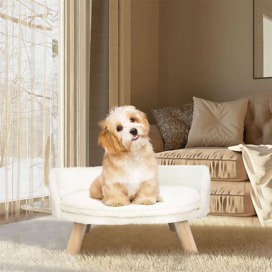 BINGOPAW Raised Pet Sofa Bed with Removable Cushion for Cats