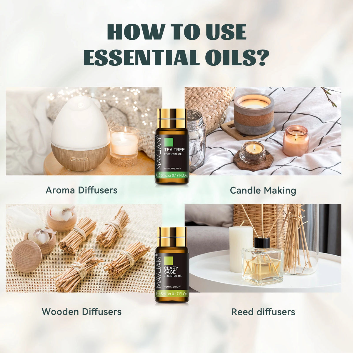 Mayjam 35 Essential Oils Gift Box Set Aromatherapy Kit