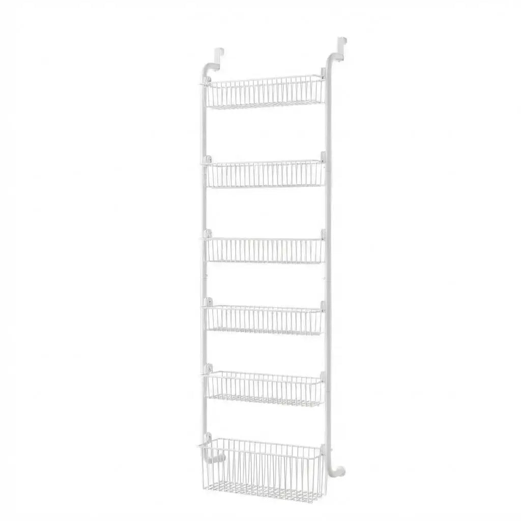 HiMISS Over The Door Pantry Organizer Metal Storage Rack