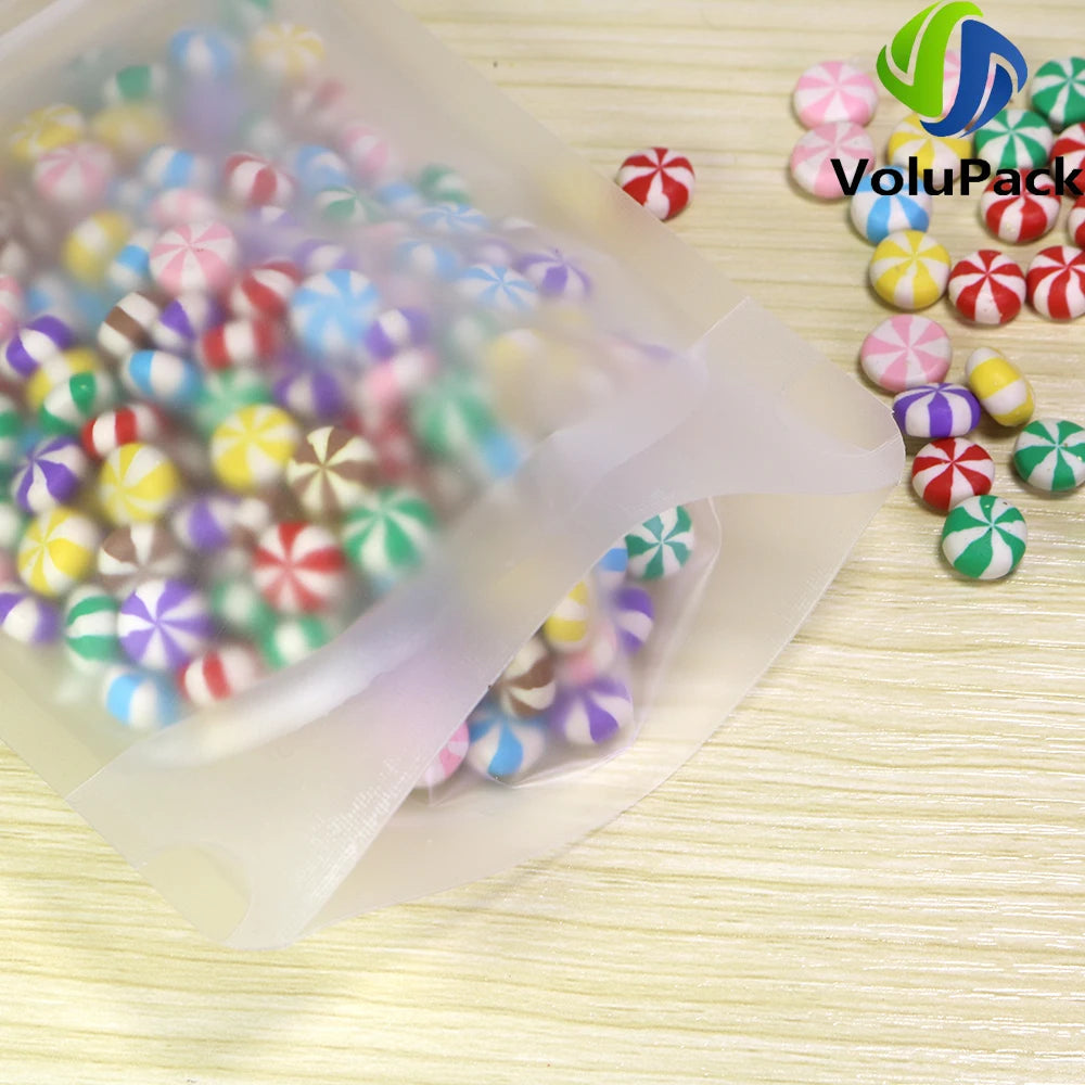VoluPack Recyclable Frosted Translucent Stand Up Zip Lock Storage Pouch