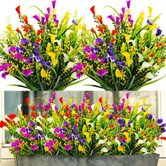 Artificial Calla Lily Flowers For Indoor Outdoor Home Garden Decor